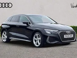 Black Used 2024 Audi A3 e-tron S-Line Hatchback | £24,491 (Fair price)
