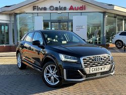 Black Used 2019 Audi Q2 S-Line SUV | £17,950 (Fair price)