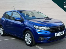 Blue Used 2021 Dacia Sandero Comfort Hatchback | £10,482 (Fair price)