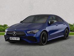 Blue Used 2024 Mercedes CLA220 AMG Line Premium Plus Sedan | £33,499 (A bit pricey)