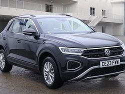 Black Used 2023 VW T-Roc Life SUV | £19,785 (Fair price)