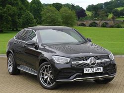 Obsidian black metallic Used 2022 Mercedes GLC300 AMG line SUV | £35,900 (Expensive)