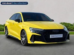 Yellow Used 2024 Audi RS3 Comfort Hatchback | £63,784 (Expensive)