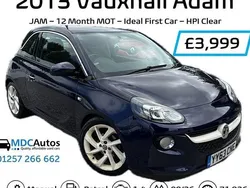 Blue Used 2013 Vauxhall Adam Jam Hatchback | £3,999 (Fair price)