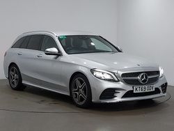 Silver Used 2019 Mercedes C220 AMG line Estate | £18,498 (Fair price)