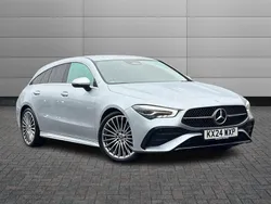 Silver Used 2024 Mercedes CLA220 Shooting Brake AMG Line Premium Estate | £30,390 (Expensive)