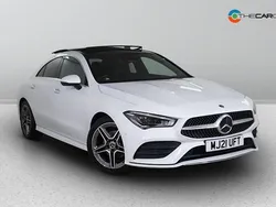 White Used 2021 Mercedes CLA180 AMG line Sedan | £22,995 (Fair price)