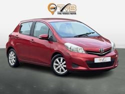Red Used 2013 Toyota Yaris Hatchback | £3,795 (Fair price)