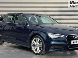 Blue Used 2018 Audi A3 S-Line Hatchback | £12,419 (Good price)