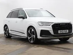 White Used 2021 Audi Q7 Black Edition SUV | £40,690 (Fair price)