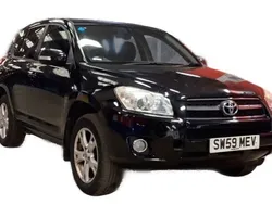Black Used 2009 Toyota RAV4 SUV | £4,095 (Fair price)