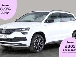 White Used 2021 Skoda Karoq SportLine SUV | £21,465 (Good price)