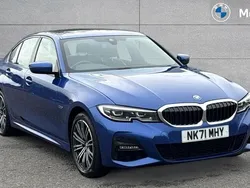 Blue Used 2021 BMW 330e M Sport Sedan | £21,988 (Fair price)