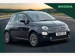 Black Used 2019 Fiat 500 Anniversary Hatchback | £8,670 (A bit pricey)