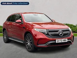 Red Used 2020 Mercedes EQC400 AMG line SUV | £24,199 (Fair price)