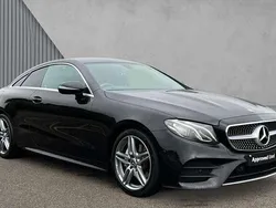 Obsidian black metallic Used 2019 Mercedes E220 AMG line Coupe | £20,150 (Fair price)