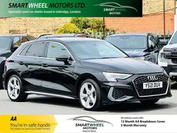Black Used 2021 Audi A3 Sportback e-tron S-Line Sedan | £12,440 (Fair price)