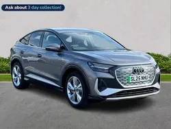Grey Used 2025 Audi Q4 Sportback e-tron S-Line SUV | £38,471