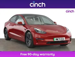 Red Used 2021 Tesla Model 3 Long Range Sedan | £19,749 (Fair price)