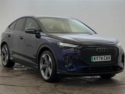 Blue Used 2024 Audi Q4 Sportback e-tron Black Edition SUV | £35,490 (Fair price)