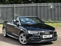 Black Used 2015 Audi A3 Cabriolet S-Line Cabriolet | £11,225 (Fair price)