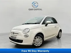 White Used 2016 Fiat 500 Lounge Hatchback | £8,500 (Fair price)