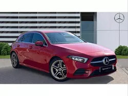 Red Used 2019 Mercedes A180 AMG line Hatchback | £16,157 (Fair price)