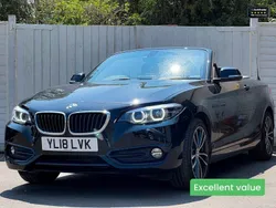 Black Used 2018 BMW 218 Sport Line Cabriolet | £11,701 (Good price)