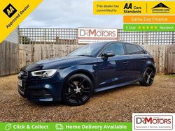 Blue Used 2016 Audi A3 Sportback S-Line Hatchback | £9,040 (Fair price)