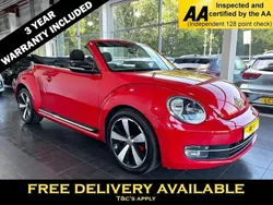Red Used 2015 VW Beetle Sportline Cabriolet | £14,295 (A bit pricey)