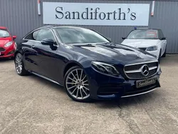 Blue Used 2018 Mercedes E350 AMG Line Premium Plus Coupe | £22,000 (Fair price)