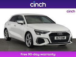 White Used 2022 Audi A3 S-Line Hatchback | £20,049 (Fair price)