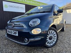 Blue Used 2018 Fiat 500 Lounge Hatchback | £7,295 (Fair price)
