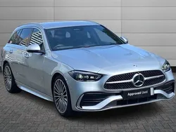 Silver Used 2024 Mercedes C300e AMG Line Premium Estate | £41,795