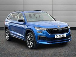 Race blue metallic Used 2022 Skoda Kodiaq SportLine SUV | £28,000 (Fair price)
