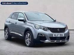 Grey Used 2017 Peugeot 3008 Allure SUV | £9,681 (A bit pricey)