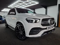 White Used 2023 Mercedes GLE400 AMG line SUV | £54,995 (Fair price)