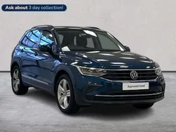 Blue Used 2021 VW Tiguan Life SUV | £19,872 (Fair price)
