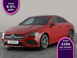Red Used 2019 Mercedes CLA220 AMG line Sedan | £20,319 (Fair price)