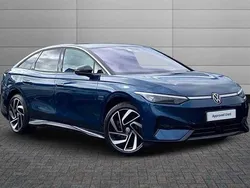 Aquamarine blue with black roof Used 2024 VW ID.7 Pro Sedan | £33,295 (Good price)