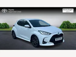 White Used 2022 Toyota Yaris Hybrid Design Hatchback | £15,905 (Fair price)