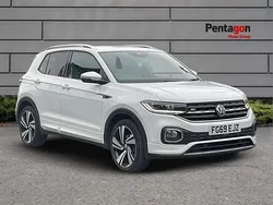 White Used 2019 VW T-Cross R-line SUV | £15,300 (Fair price)