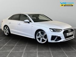 White Used 2022 Audi A4 S-Line Sedan | £19,995 (Good price)