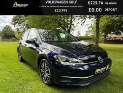 Blue Used 2018 VW Golf VII SE Hatchback | £10,995 (Fair price)