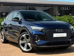 Blue Used 2024 Audi Q4 Sportback e-tron Black Edition SUV | £34,490
