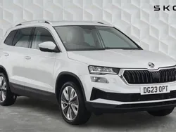 Moon white metallic Used 2023 Skoda Karoq SE L SUV | £24,000 (Fair price)