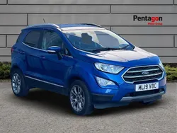 Lightning blue premium colour Used 2019 Ford Ecosport Titanium SUV | £9,995 (Fair price)