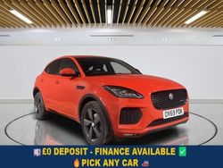 Red Used 2019 Jaguar E-Pace Chequered Flag SUV | £17,149 (Fair price)