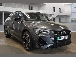 Grey Used 2022 Audi e-tron Black Edition SUV | £28,500 (A bit pricey)