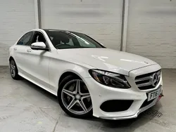 White Used 2016 Mercedes C250 AMG line Sedan | £14,895 (A bit pricey)